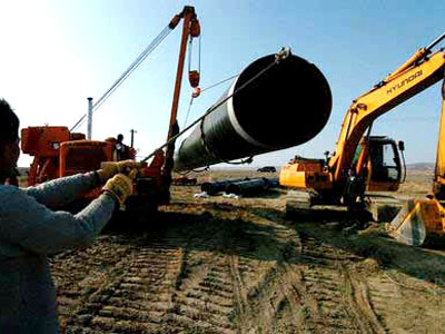 防腐鋼管應用于中哈石油管道